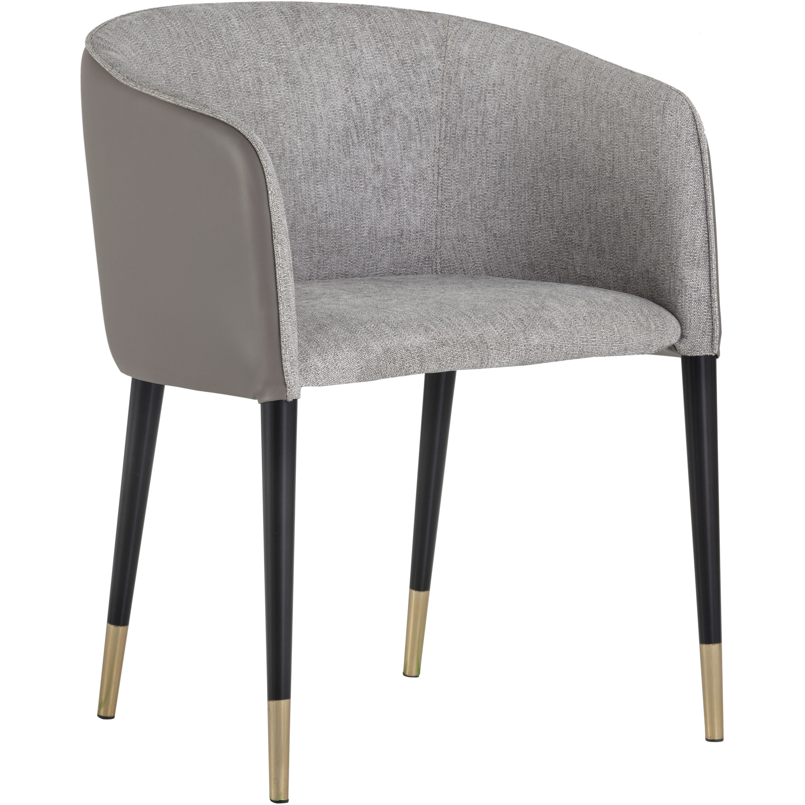 Asher Flint Grey / Napa Taupe Dining Armchair